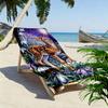Deer and Flowers In Night Scene Beach Towel Quick-drying for Travel Outdoor Sports Jogging Beach and Swimming