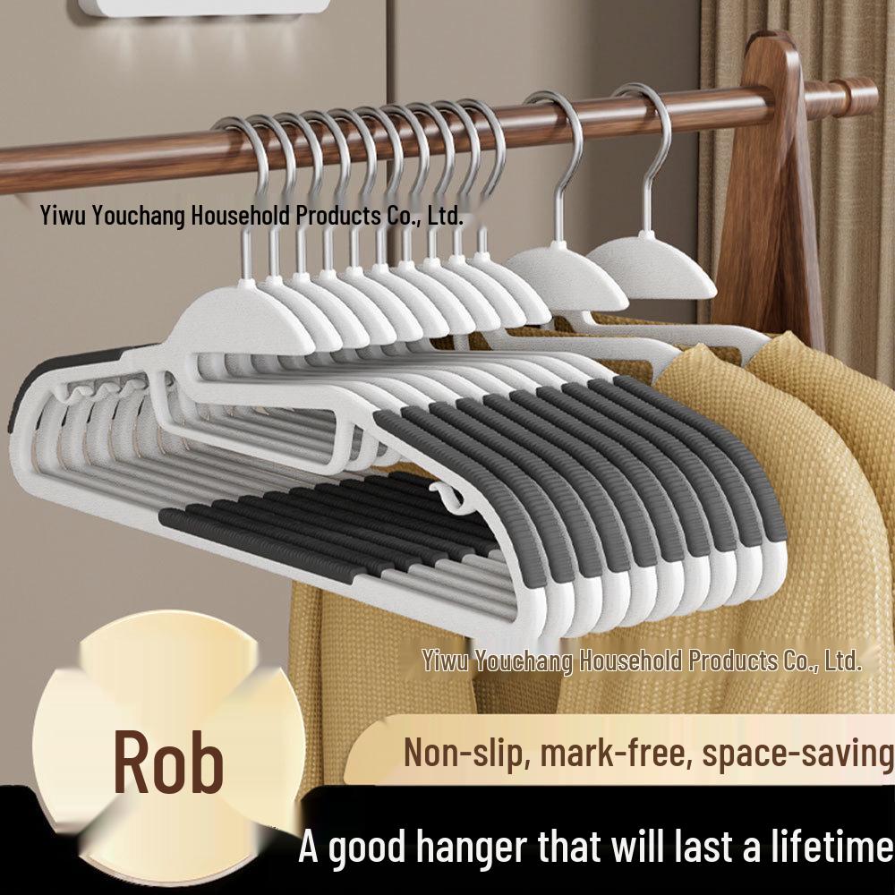Thickened Non-Slip Traceless Sweater Hanger: Dual-Use Anti-Bump Plastic Clothes Support for Drying