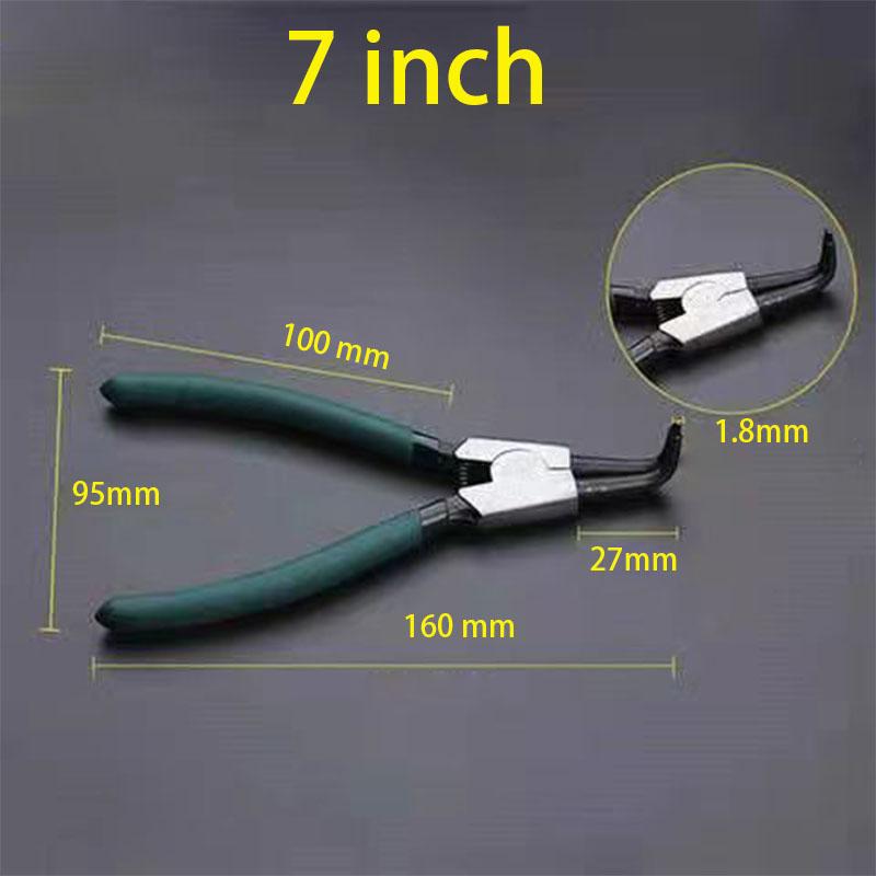 

Набор 7-дюймовых плоскогубцев для стопорных колец, плоскогубцы для стопорных колец, для снятия, установки, съемник, стопорные кольца, валы, ручной инструмент