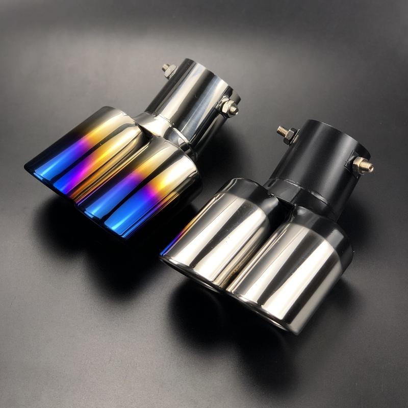 Car styling Exhaust Pipe tube Case For SEAT Ibiza Leon Toledo Arosa Arona Alhambra Exeo FR Supercopa Mii Altea Cordoba cupra