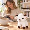 Cute Sheep Keychain Plush Keychain, Soft Stuffed Animal Bag Charm with Metal Ring Polyester Fiber for Backpacks and Keys, Cartoon Lamb Pendant