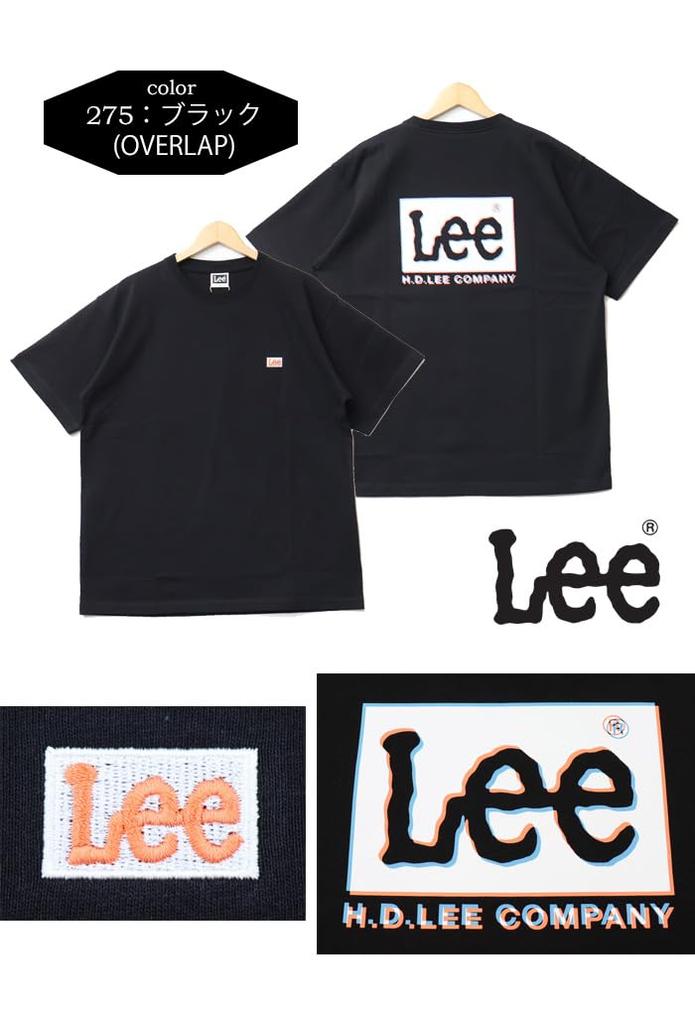 Lee Back Print Black Men's T-Shirt,