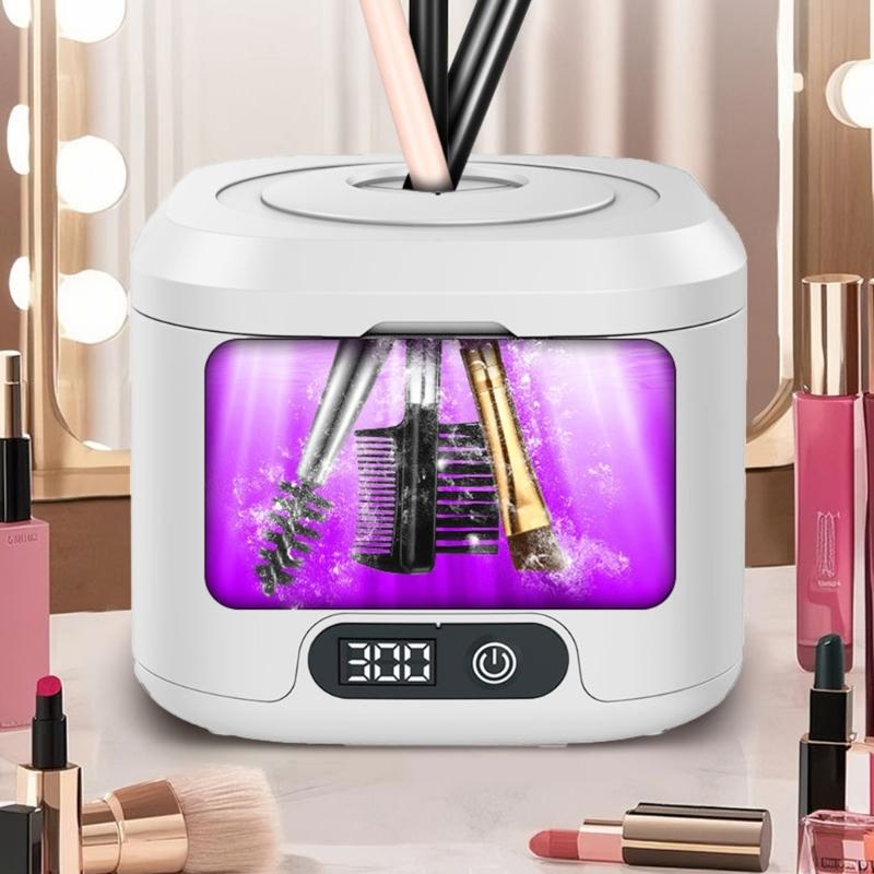 Lightweight Jewelry Cleaner Portable Eyeglasses Cleaning Machine Cleaning Machine For Home Retainer Travel Accessories