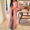 MQ229 Middle East Chiffon Solid Color Abaya & Cardigan Womenswear