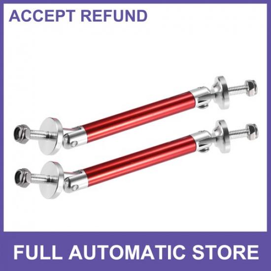 TWO 3 -4 Universal Front Bumper Lip Splitter Diffuser Strut Rod Universal Red