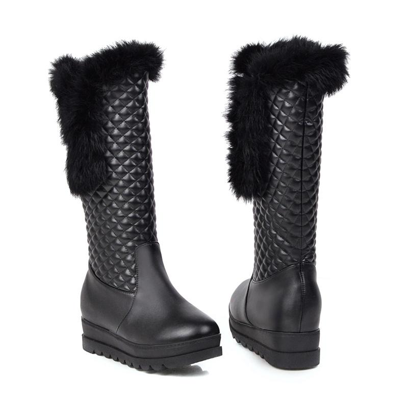 

Теплые розовые белые зимние сапоги женские зимние туфли 2024 года на танкетке на плоской подошве сапоги до колена женские на платформе меховые плюшевые длинные туфли водонепроницаемые 40 белый