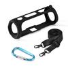 Soft Speaker Case Portable Speaker Sleeve with Shoulder Strap and Carabiner Speaker Protective Cover for JBL FLIP ESSENTIAL 2