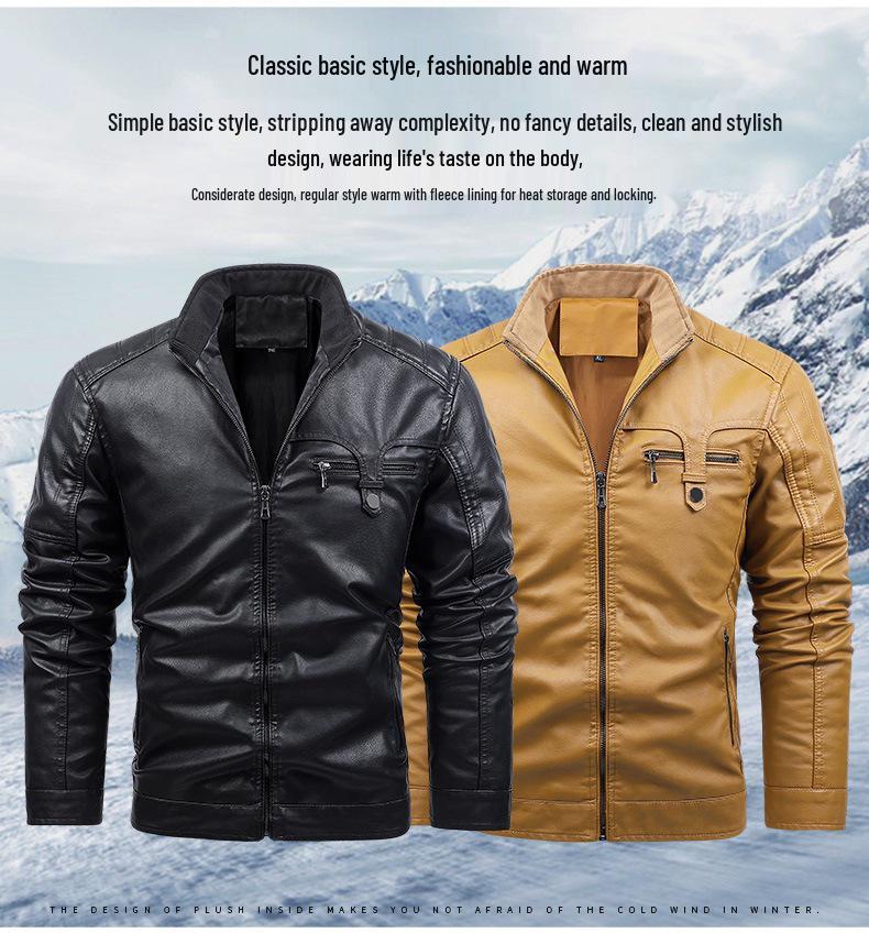 Herren Europäische PU-Lederjacke - Stil 2188