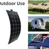 20W SemiFlexible Monocrystalline Solar Panel with Dual USB Ports for For roof or Outdoor Use with 18V Output and Dual USB Ports