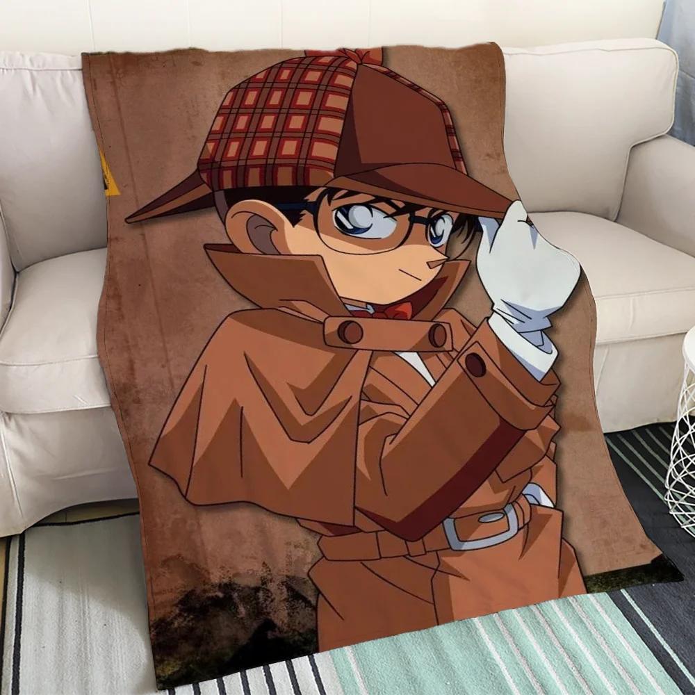 Detective Conan Blanket for Sofa Decoration Home Interior Luxury Blankets & Throw Thin Wadding Blanket King Size