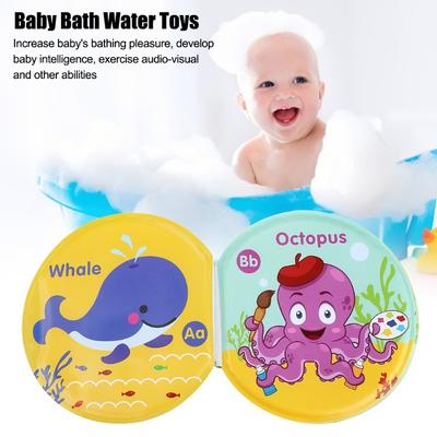 Baby Bath Book Tear Proof Infant Shower Toy Early Education Toys For Bath Time