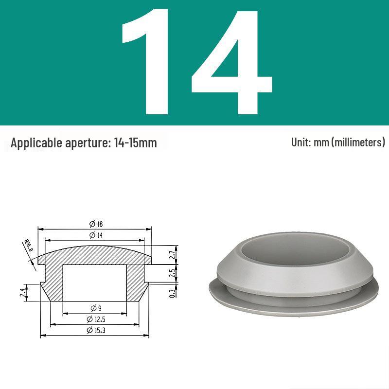 High-Temp Resistant Silicone Rubber Stopper with Card Slot Sealing Cap