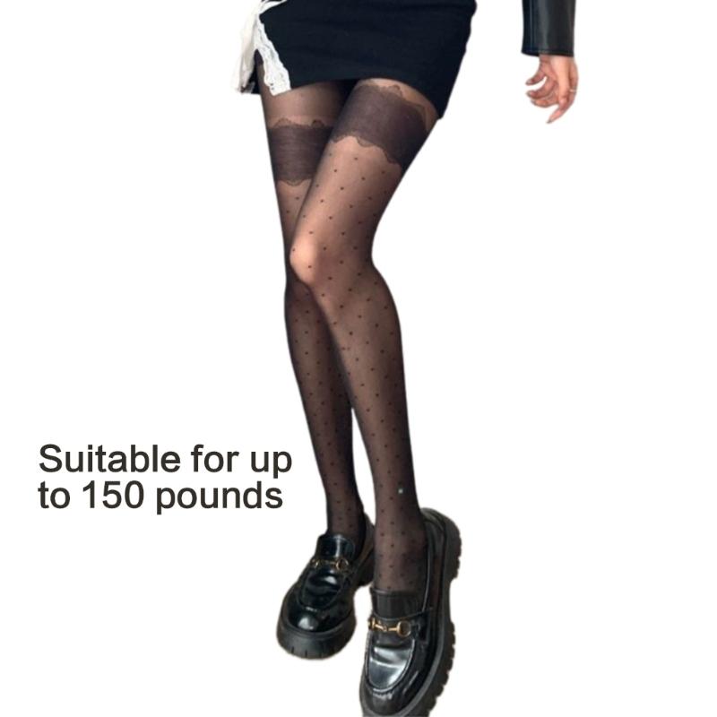 Women's Patterned Tights,High Waist Pantyhose,Control Top Tights Pantyhose Sheer Nylon Stockings