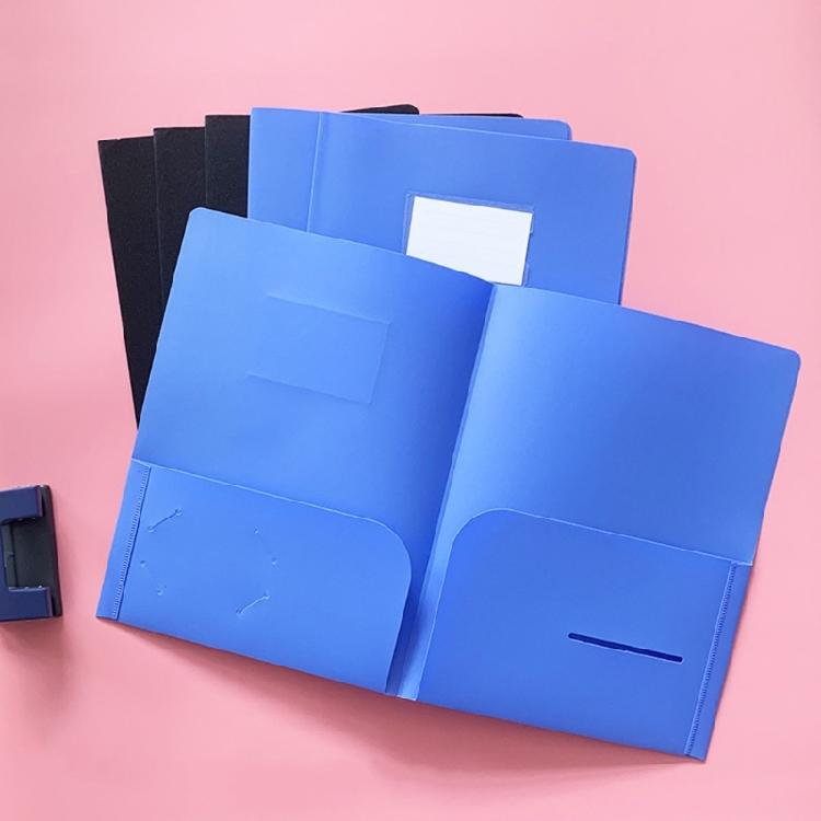Letter Size Paper Folder with Clear Label Window, Office File Folder