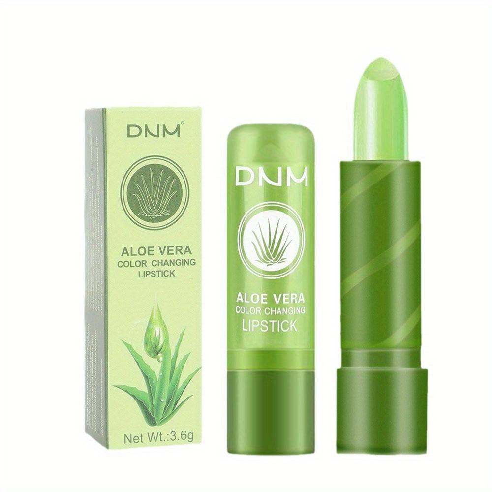 

Aloe Color Changing Lipstick Aloe Vera Tinted Lip Balm Moisturizing Hydrating Long Lasting Lipstick Hydrating Lip Care Gloss for Soft Lustrous Lips 01#