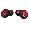 4PCS Remote Control Car Tires Stable Grip Strong Cushioning Uneven Texture Thickening Universal for 1 8 RC Car Red