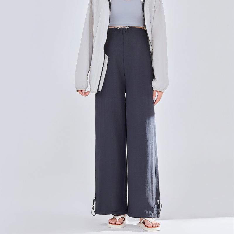 Maternity pants casual pants loose maternity clothes spring and summer new high-waisted maternity wide-leg pants breathable and thin maternity pants