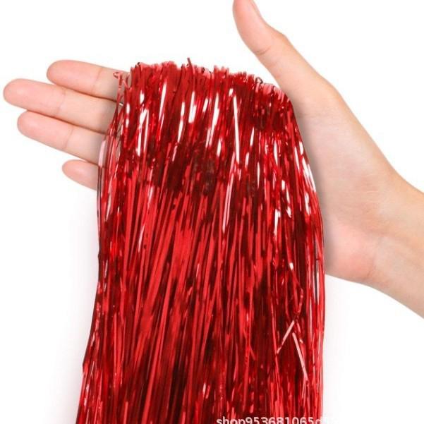 Лазерные серебристые металлизированные нити Рождественские елочные украшения и праздничные принадлежности