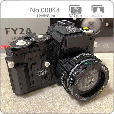 00844 Zwart Geavanceerde Digitale SLR Camera Handheld Video Machine 3D Model Mini Blokken Bricks Building Speelgoed voor Kinderen geen doos