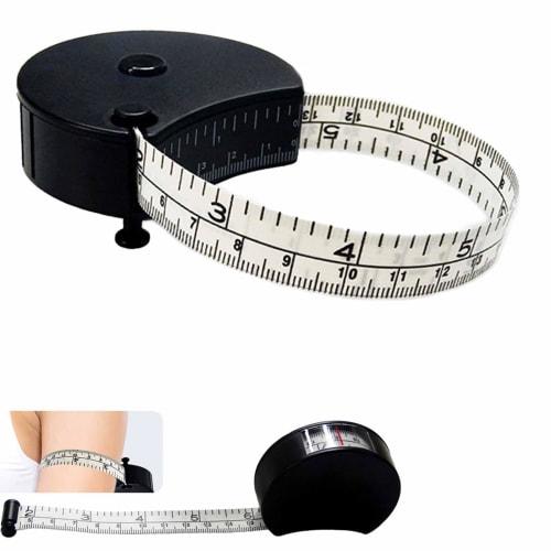KASELIN Tape Measure [One-Handed Operation, Automatic Rewind, 2-Way] Sewing, Dressmaking, Ruler, Tape Measure, 150cm, Measures Chest, Waist, Bust, and