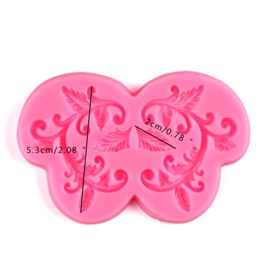 עלה פרחוני סיליקון שוקולד Sugarcraft תבנית עוגת פונדנט DIY תבנית אפייה