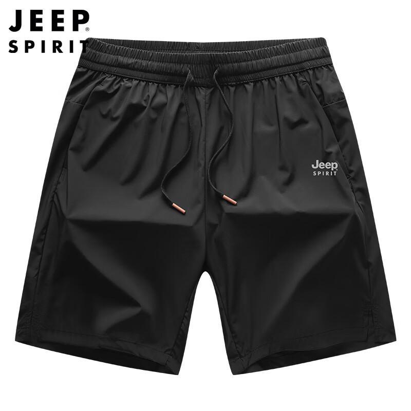 JEEP SPIRIT Men's Ice Silk Quick-Dry Athletic Shorts