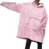 Moda Comemore Oversize Kalın Polar Dev TV Battaniyesi Kışlık Kollu Sıcak Battaniye Kapüşonlu Sweatshirt Uzun Sweatshirt Kadın Kapüşonlu Sweatshirt Kazak