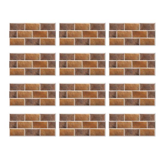Removable Bathroom Wall Tiles Self-Adhesive PVC Tile Stickers, Waterproof Mosaic Pattern Decals for Kitchen Cover Defects Stickers Home Decor,