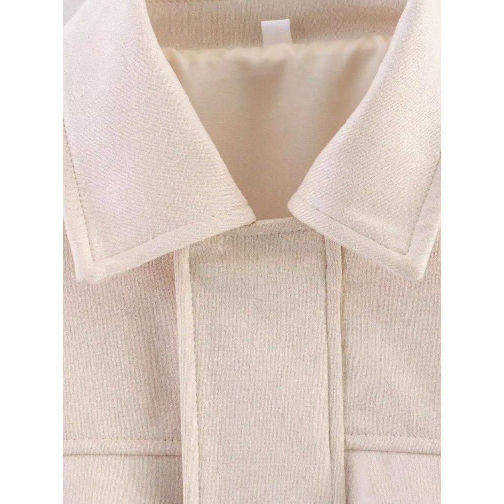 Damen Kurze Pilotenjacke Frühling/Herbst/Winter Jacke Locker Langarm Reißverschluss Retro Jacke Damen Neue Jacke