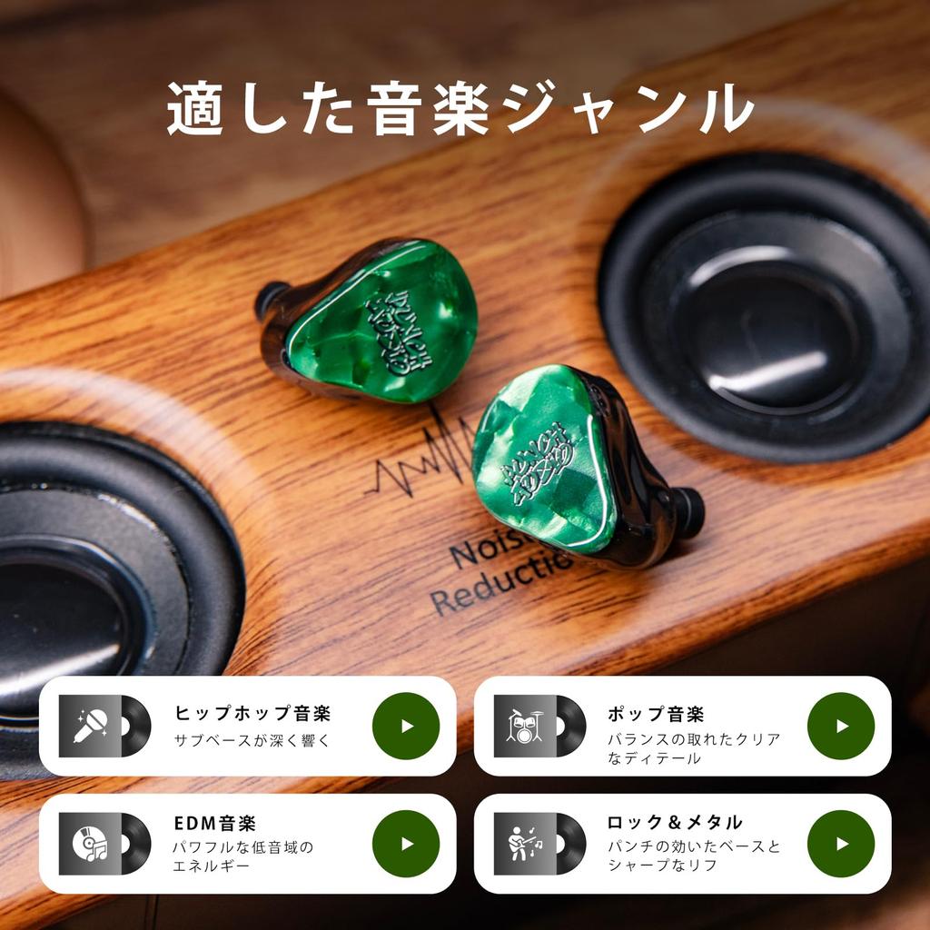 Linsoul Punch Audio Portazo Hybrid (1DD + 2 Planar Drive) High-End In-Ear Monitors with Re-cableable Design, Ergonomic Design, Over-the-Ear Style,