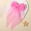 RAINBOW BOWS 1PCS Elegant Large Bow Ribbon Hair Clip Women Simple Satin Spring Clip Ponytail Bow Hairpin Girls Hair Accessories
