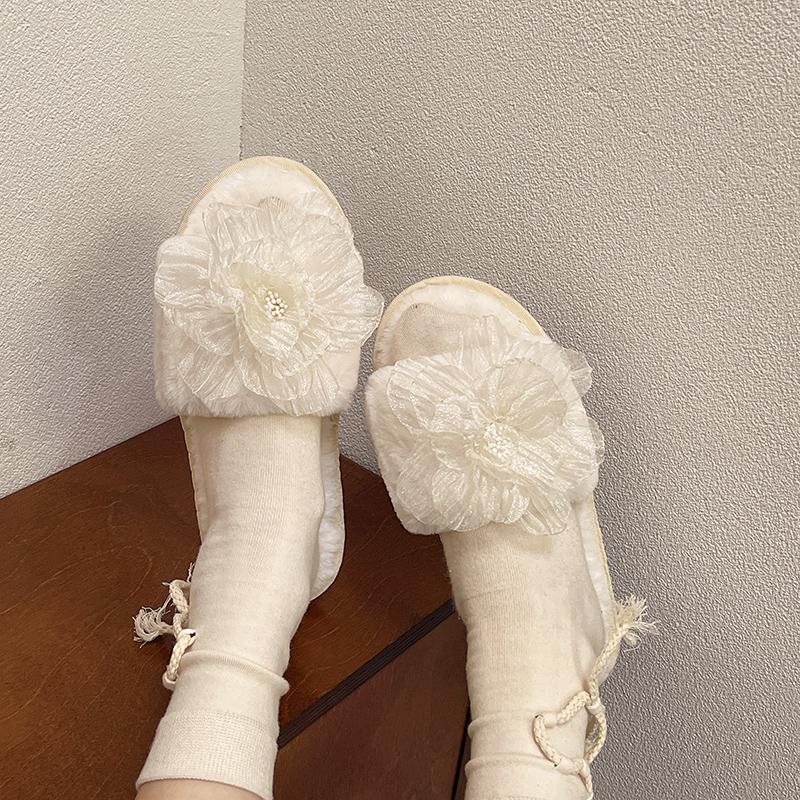 

Мода 2024 Зима Новая мода женские однотонные плюшевые цветочные хлопковые швабры 40-41 белый