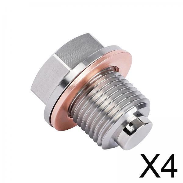 Engine Oil Pan Protection Plug Stainless Steel Magnetic Bolt CNC Machined for Motor Oil Sink M16X1.5