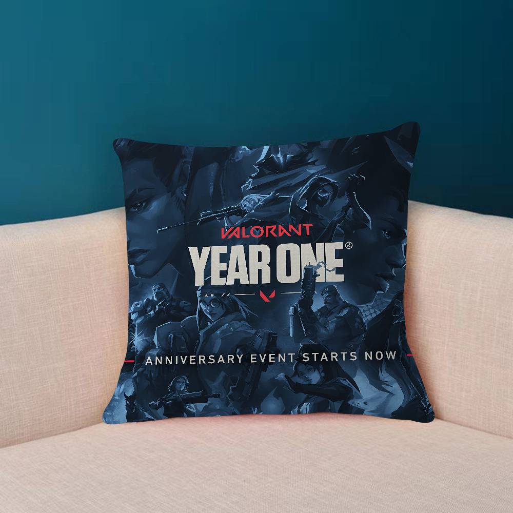 HOT Game VVALORANT Personalized Pillow Cover Kids Bedroom Wild Party Decor Pillowcase Kid Birthday Shower Gift