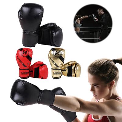 Gants de Boxe Gants d'Entraînement de Boxe Fermeture Velcro Gants de Sac de Frappe Cuir PU Ajustables Moufles de Frappe pour Enfants Adultes