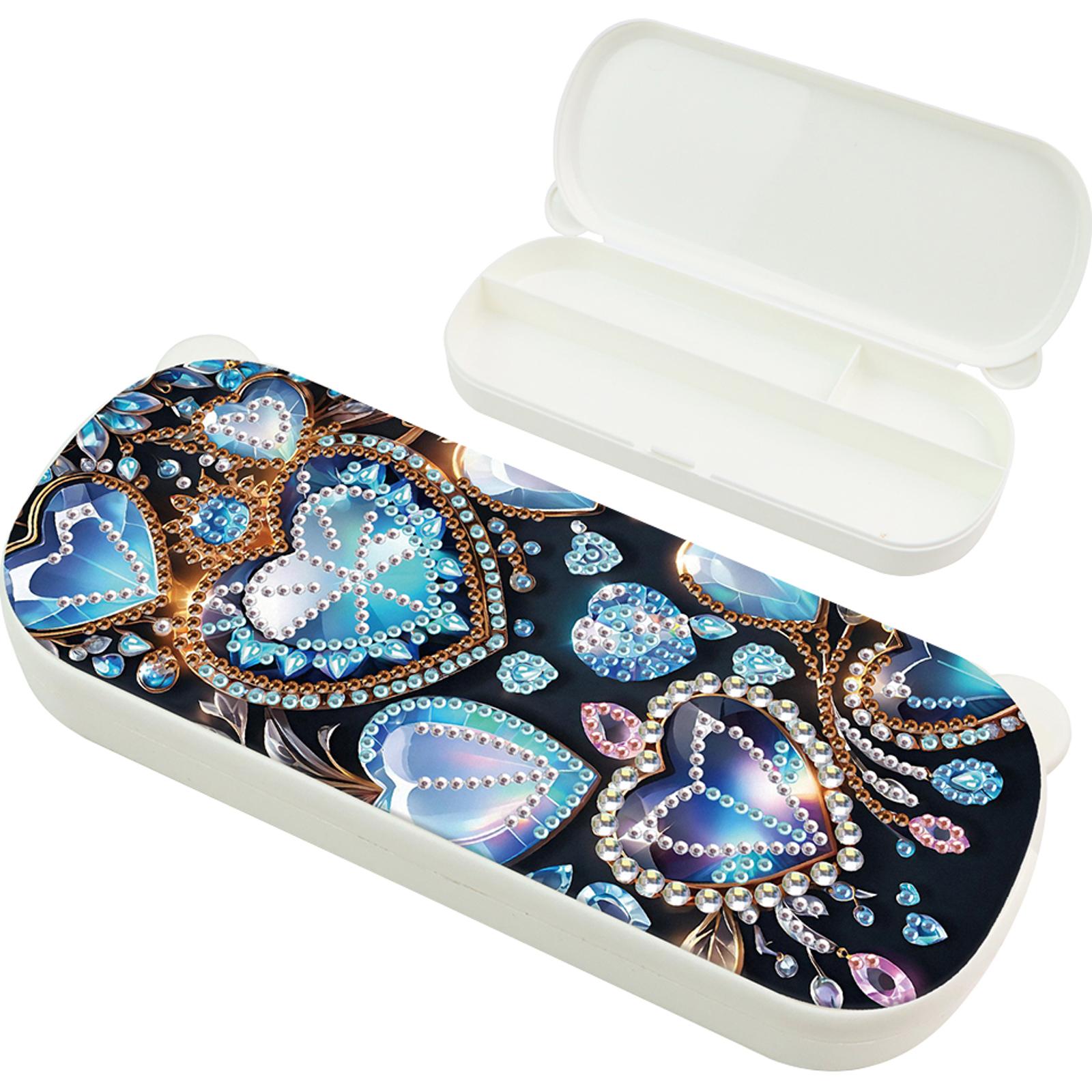 

DIY Diamond Art Painting Pencil Box Kits Diamond Art Pencil Box for Pens Brushes Accessories Travel Pencil Case