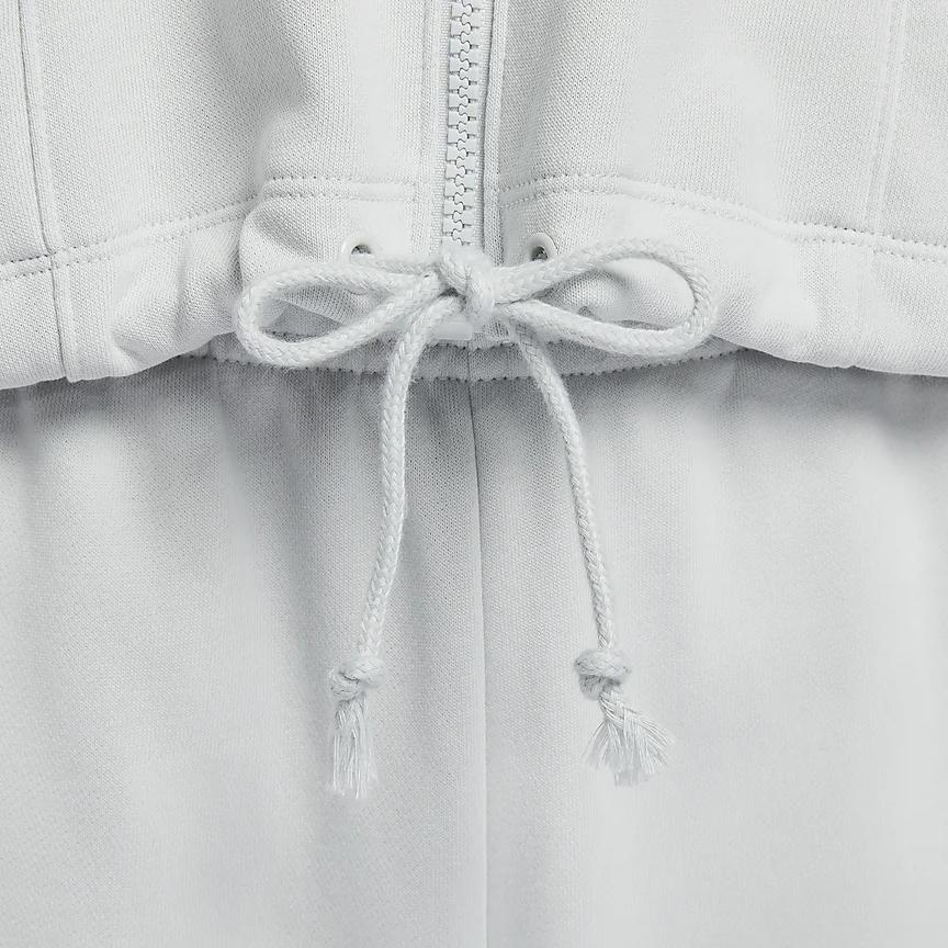 Nike Air Embroidered Logo Hoodie With Zip Women Hoodie Photon-Grey FN1895-025