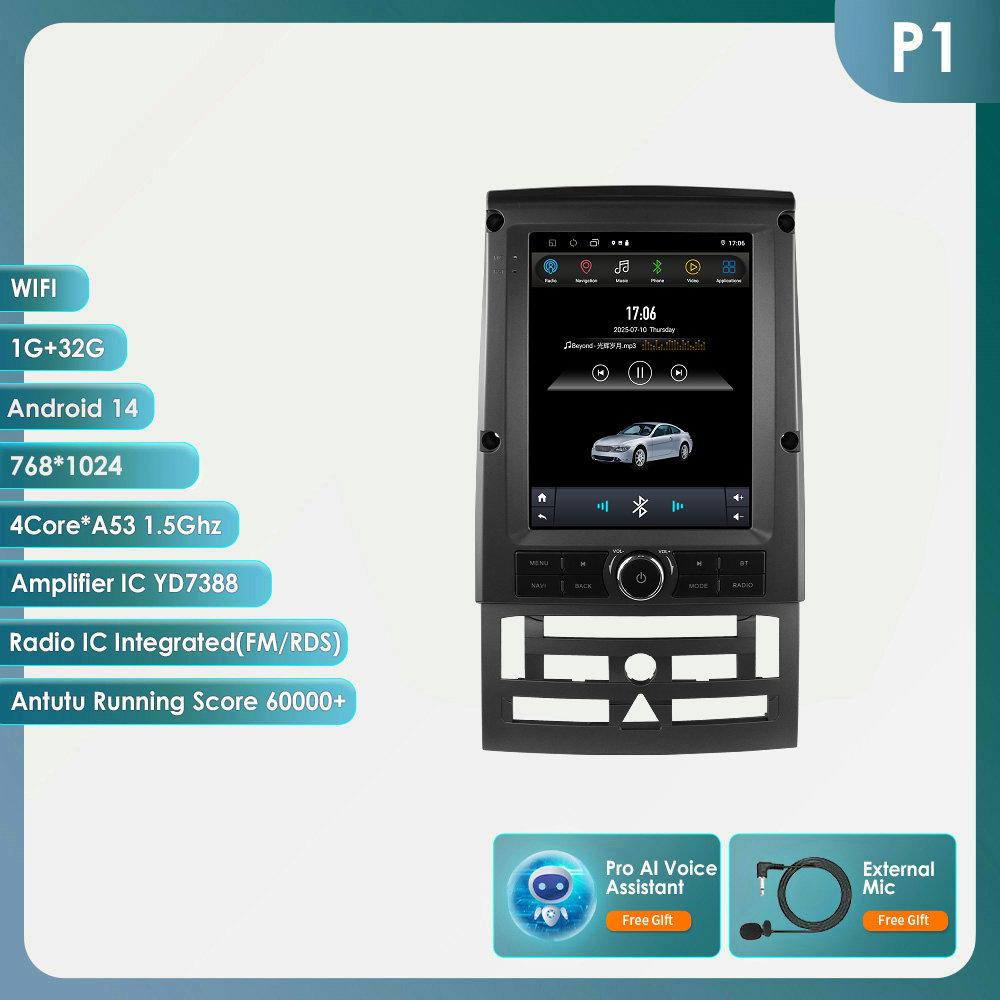 

Hizpo 9.7 AI Беспроводной CarPlay Android Auto Автомагнитола для Peugeot 407 SW CC 2004-2011 Стерео Мультимедиа GPS Головное устройство Экран WIFI Интеллектуальный экран P1 4Core 1G 32G AI