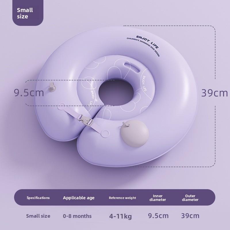 Baby Pool Float With Inflatable Neck Ring For Water Play And Swimming Safety