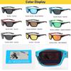 Nachtsichtbrille Polarisierte Sonnenbrille Herren Outdoor Sport Radfahren Sonnenbrille Blendfrei Fahrer Farbige Spiegelgläser Schutzbrille