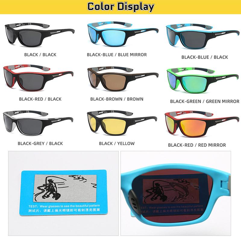 Nachtsichtbrille Polarisierte Sonnenbrille Herren Outdoor Sport Radfahren Sonnenbrille Blendfrei Fahrer Farbige Spiegelgläser Schutzbrille