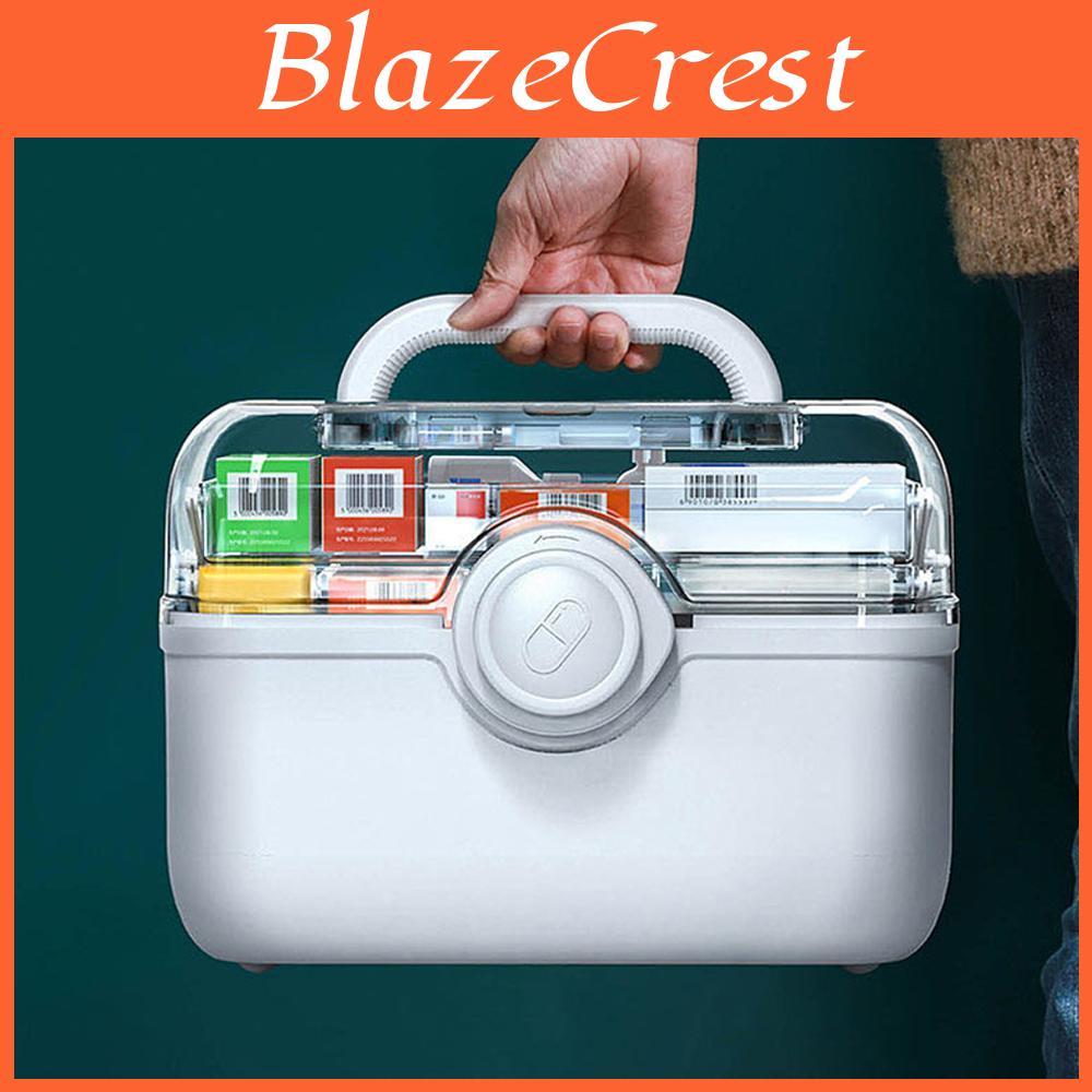 Capacity First 3 Layers Large Aid Kit Family Portable Organizer Box Medicine Split Multifunctionlayer Storage First Aid Kit Box
