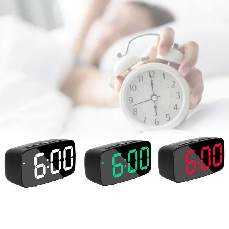 Alarm Digital Led Clock Night Light Temperature Function  Living Supplies Room