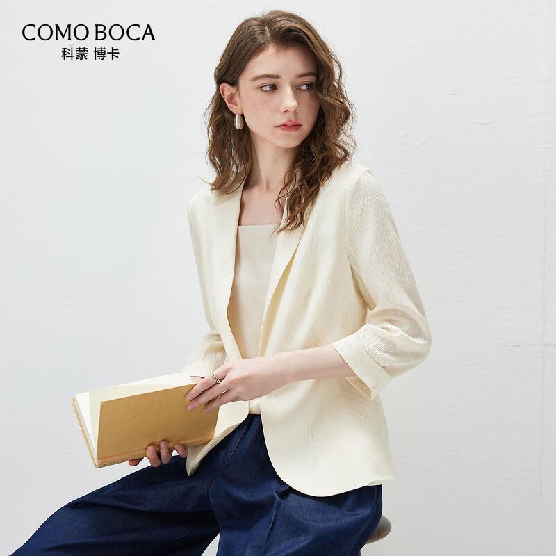 

Komomboka Women s Mulberry Silk Blend Blazer Jacket XL