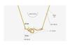 Celebrity-Inspired Gold-Plated Titanium Steel Necklace with Zircon Root-Shaped Pendant