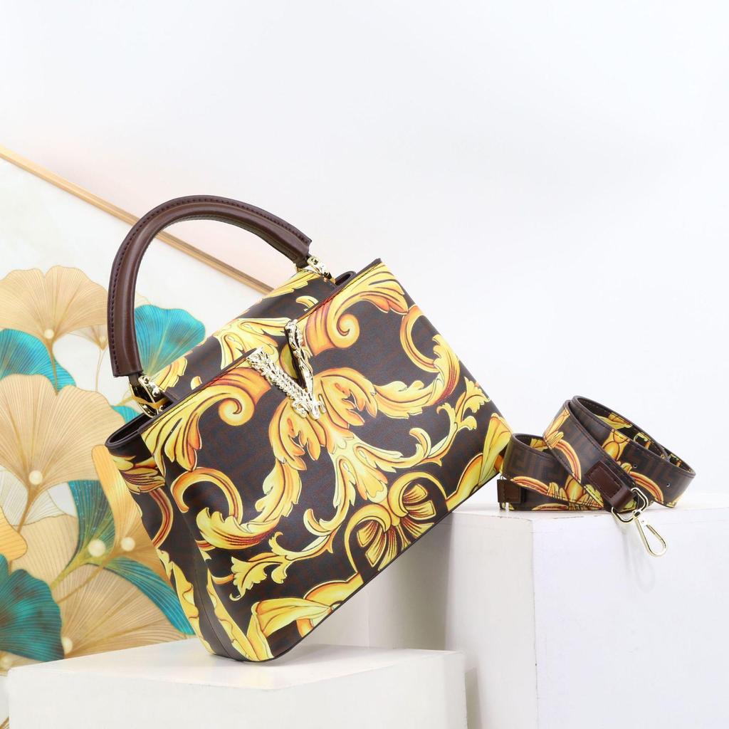 Women's Cross-Border Printed Handbag - European and American Style