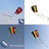 Colorful Parafoil Kite With Long 200cm Tails And 30m Flying Line For Outdoor Fun