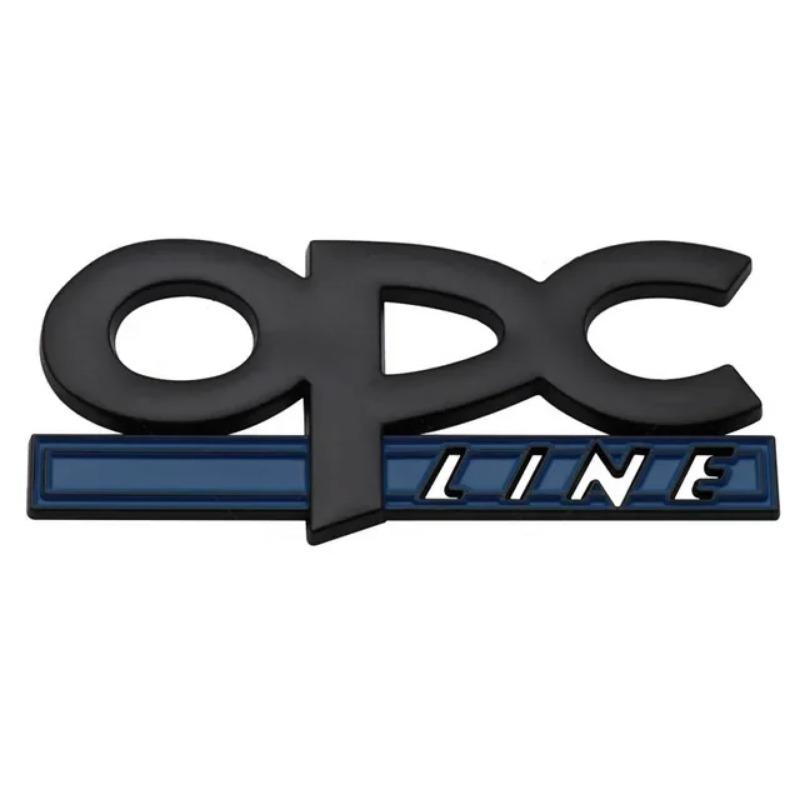 3D Metal OPC Line Car Rear Boot Trunk Emblem Badge Sticker Decal Accessories For I-nsignia C-orsa E A-stra H J D Z-afira V-ectra
