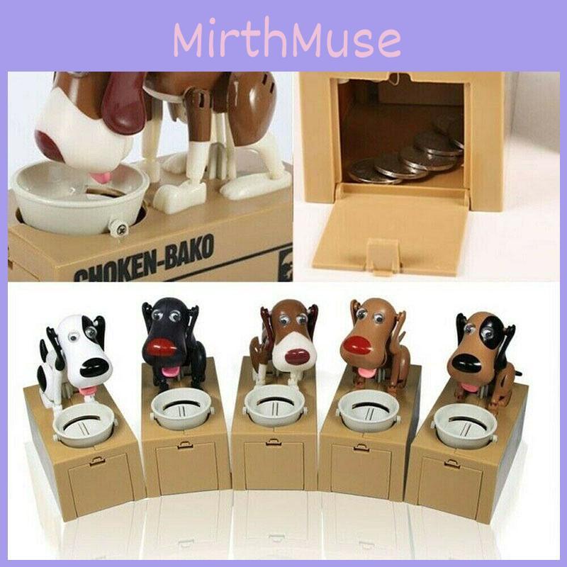 Rozkošný štěněcí prasátko s vtipnou automatickou akcí jedení pro děti