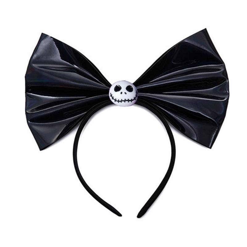 Halloween Hair Hoop Big Bow Headband Gothic Pumpkin Skull Headdress Masquerade Headbands Cosplay Hair Accessories